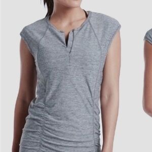Athleta Heather Gray Muscle Tee